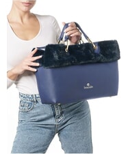 BRACCIALINI BETH FUR Geantă de mână cu clutch albastru - Genți femei - 5