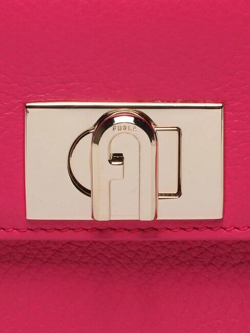 1927 Geantă de umăr mini din piele roz pop - Genți femei