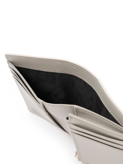 SOFIA GRAINY Portofel mediu din piele de vițel perlă și + marmură c + talc h - Portofele femei