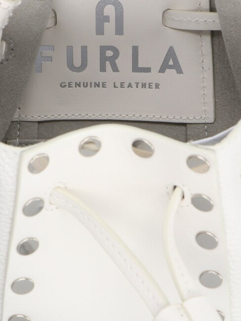 MIASTELLA Geantă mică din piele de vițel talc - Genți femei