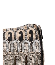 FURLA MOON Geantă mini din material jacquard deșert + tonuri negre - Genți femei - 4