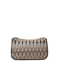 FURLA MOON Geantă mini din material jacquard deșert + tonuri negre - Genți femei - 5