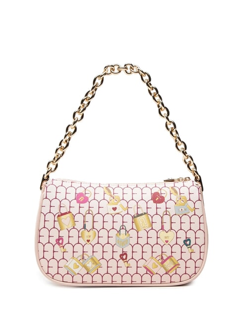 MOON Geantă mică de umăr din piele tonuri bune - Genți femei