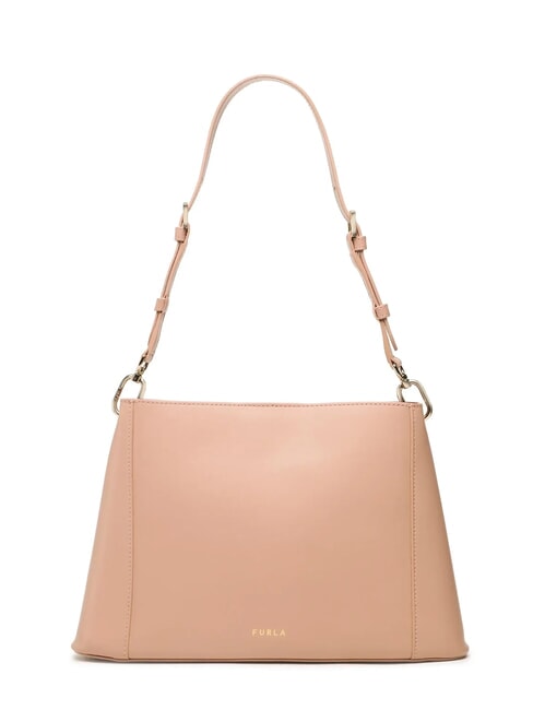 FLEUR Geantă de umăr din piele cu curea de umăr cameeuri - Genți femei