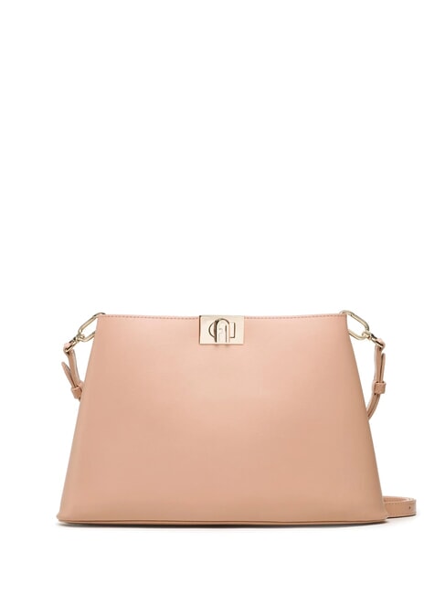 FLEUR Geantă de umăr din piele cu curea de umăr cameeuri - Genți femei