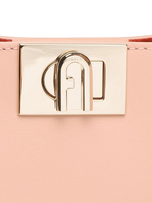 FLEUR Geantă de umăr din piele cu curea de umăr cameeuri - Genți femei