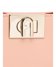 FURLA FLEUR Geantă de umăr din piele cu curea de umăr cameeuri - Genți femei - 5