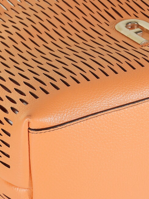 PRIMULA Geantă de umăr din piele perforată apus de soare - Genți femei