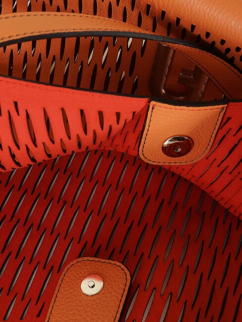 PRIMULA Geantă de umăr din piele perforată apus de soare - Genți femei