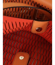 FURLA PRIMULA Geantă de umăr din piele perforată apus de soare - Genți femei - 6