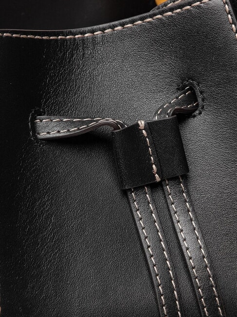 MIASTELLA Găleată de mână, cu curea de umăr negru - Genți femei