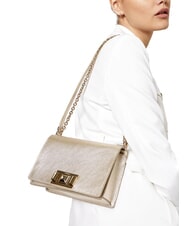 FURLA MIMI" Geantă de umăr convertibilă culoare platină - Genți femei - 5