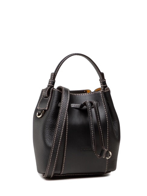 MIASTELLA Mini găleată manuală, cu curea de umăr negru - Genți femei