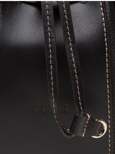 MIASTELLA Mini găleată manuală, cu curea de umăr negru - Genți femei