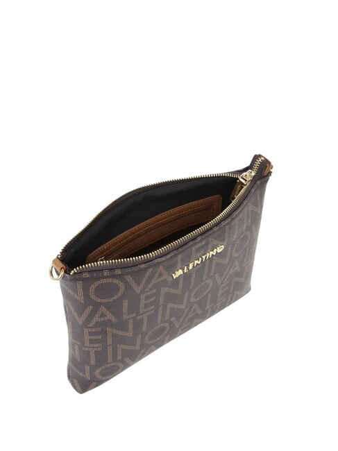 REGINA RE Geantă de umăr cu imprimeu integral al logo-ului întunecat/natural - Genți femei