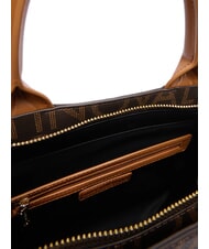 MARIO VALENTINO REGINA RE Geantă de mână cu imprimeu integral al logo-ului întunecat/natural - Genți femei - 5