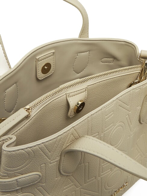 PANSY Geantă de mână cu două bretele de umăr ecru - Genți femei