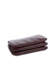 MARIO VALENTINO ZERO RE Geantă multifuncțională cu imprimeu saffiano prună uscată - Genți femei - 4