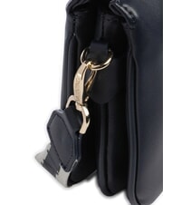 MARIO VALENTINO ZERO RE Geantă multifuncțională cu imprimeu saffiano albastru miezul nopții - Genți femei - 3