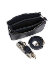 MARIO VALENTINO ZERO RE Geantă multifuncțională cu imprimeu saffiano albastru miezul nopții - Genți femei - 4