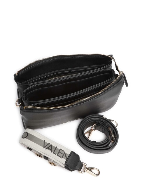 ZERO RE Geantă multifuncțională cu imprimeu saffiano negru - Genți femei