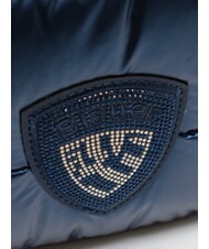 BLAUER PADDED NYLON Rucsac cu logo cu strasuri BLUE - Genți femei - 3