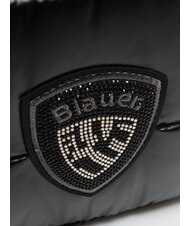 BLAUER PADDED NYLON Rucsac cu logo cu strasuri BLACK - Genți femei - 3