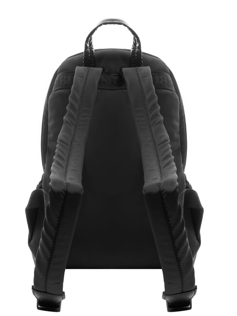 PADDED NYLON Rucsac cu logo cu strasuri BLACK - Genți femei