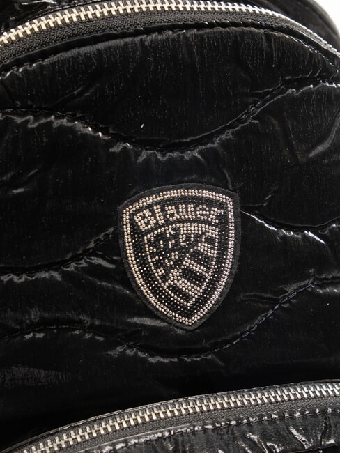 SOFTY Rucsac matlasat cu buzunar BLACK - Genți femei