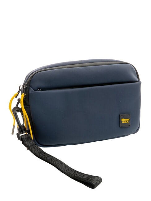 RUBBER Geantă de m&acirc;nă cauciucată pentru bărbați BLUE - Husă pentru tabletă și organizator