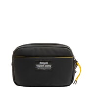 BLAUER RUBBER Geantă de mână cauciucată pentru bărbați BLACK - Husă pentru tabletă și organizator - 4