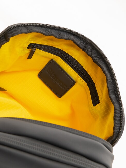 RUBBER Geantă de mână cauciucată pentru bărbați BLACK - Husă pentru tabletă și organizator