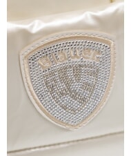 BLAUER PADDED NYLON Geantă tote medie cu curea de umăr alb - Genți femei - 3