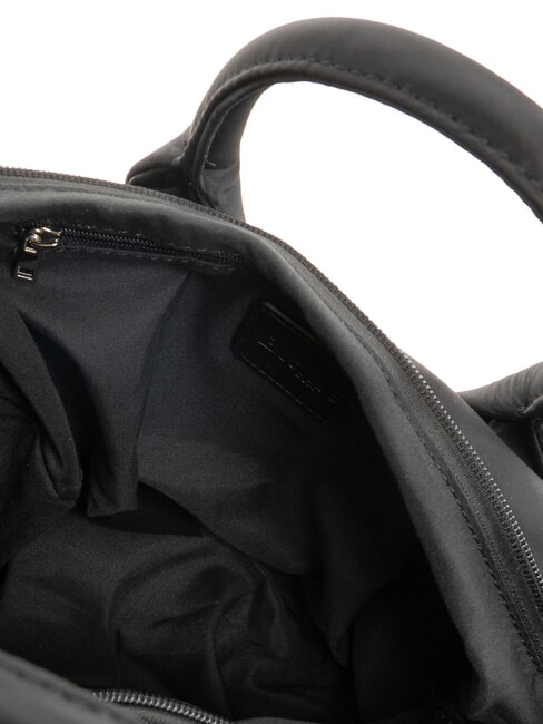 PADDED NYLON Geantă mare de m&acirc;nă cu curea de umăr BLACK - Genți femei