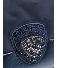 BLAUER PADDED NYLON Geantă tip clutch moale cu logo cu strasuri BLUE - Genți femei - 3