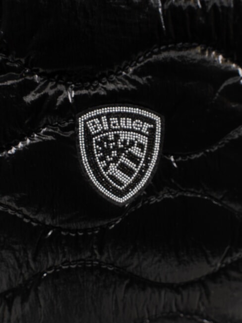 SOFTY Geantă de cumpărături matlasată cu curea de umăr BLACK - Genți femei