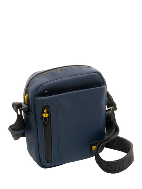 RUBBER Geantă mică cauciucată BLUE - Genți de umăr bărbați