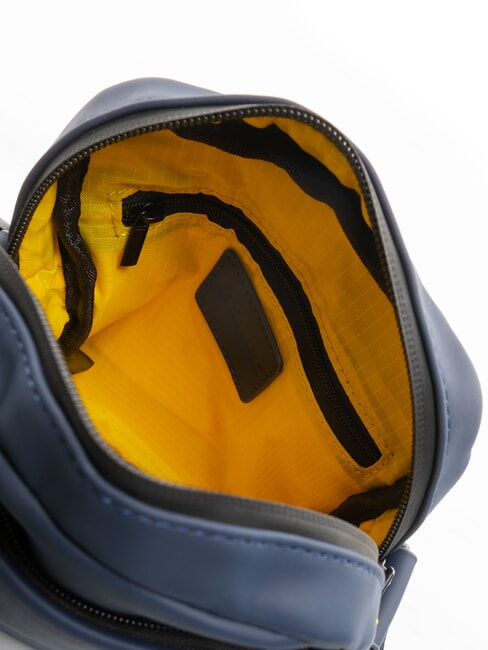 RUBBER Geantă mică cauciucată BLUE - Genți de umăr bărbați