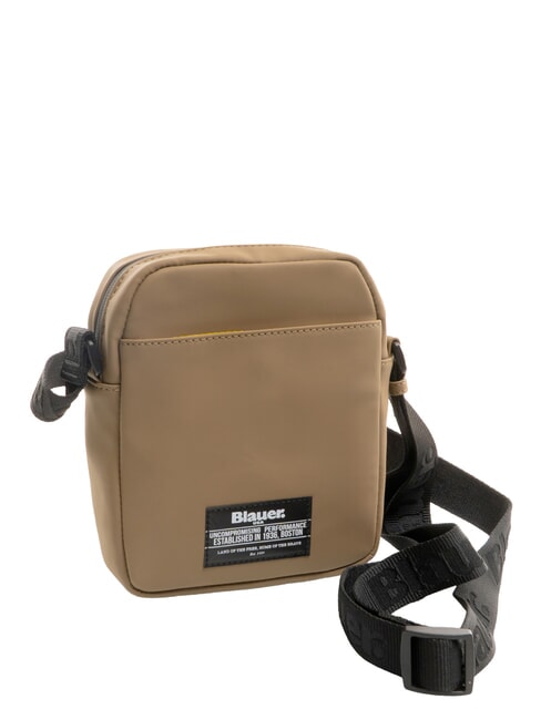 RUBBER Geantă mică cauciucată MILITAR VERDE - Genți de umăr bărbați