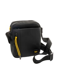BLAUER RUBBER Geantă mică cauciucată BLACK - Genți de umăr bărbați - 2