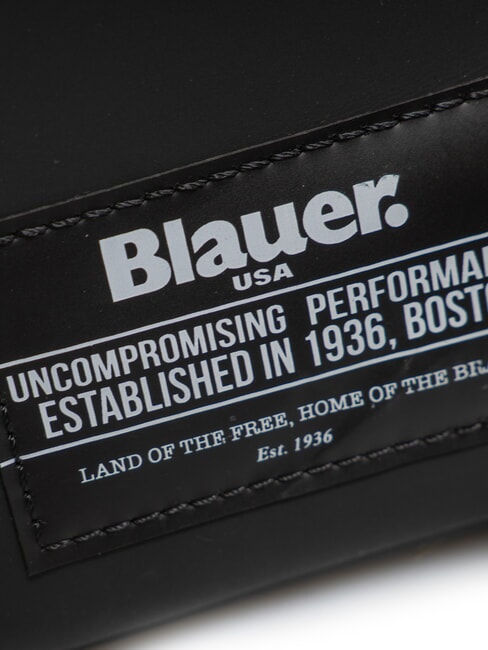 RUBBER Geantă mică cauciucată BLACK - Genți de umăr bărbați