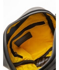 BLAUER RUBBER Geantă mică cauciucată BLACK - Genți de umăr bărbați - 5