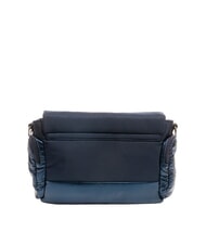 BLAUER PADDED NYLON Geantă de umăr pufoasă cu logo cu strasuri BLUE - Genți femei - 4