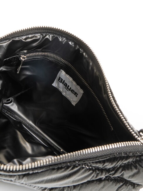 SOFTY Geantă mare matlasată cu plic BLACK - Genți femei