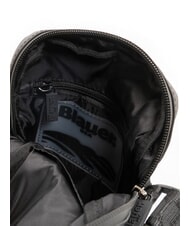 BLAUER SPLASH Geantă cu logo strălucitor BLACK - Genți de umăr bărbați - 5