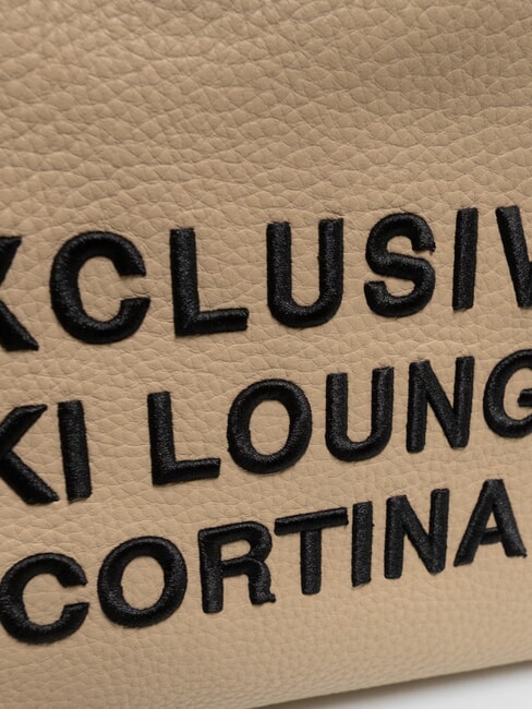 CORTINA Geantă de cumpărături de umăr medie ecru - Genți femei