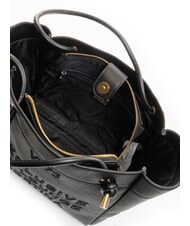 V73 CORTINA Geantă de cumpărături de umăr medie negru - Genți femei - 5