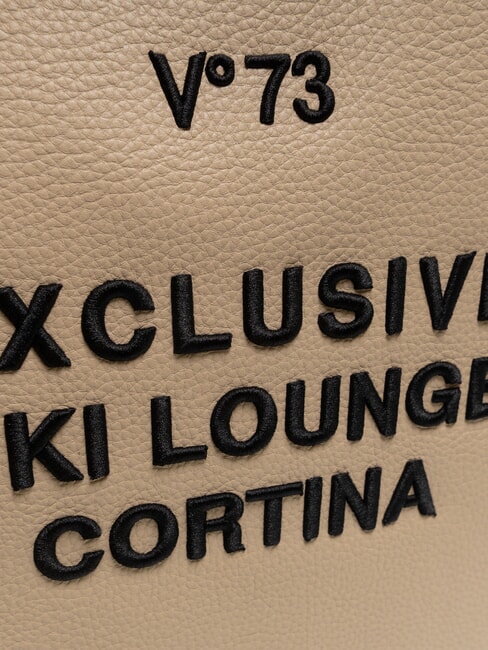 CORTINA Geantă de cumpărături de umăr ecru - Genți femei