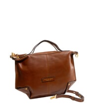 THE BRIDGE ICONS Geantă de m&acirc;nă din piele cu curea de umăr BROWN - Genți femei - 2