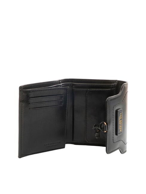 ELBA Portofel mediu din piele Negru de aur - Portofele femei